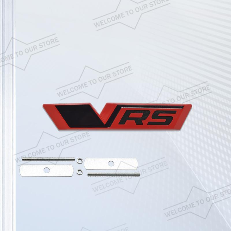 xnapd1 Car Styling New VRS Emblem Body Trunk 3D Metal Grille Badge Stickers Decal For Octavia Enyaq RS Elroq Kushaq Citigo Superb Scala