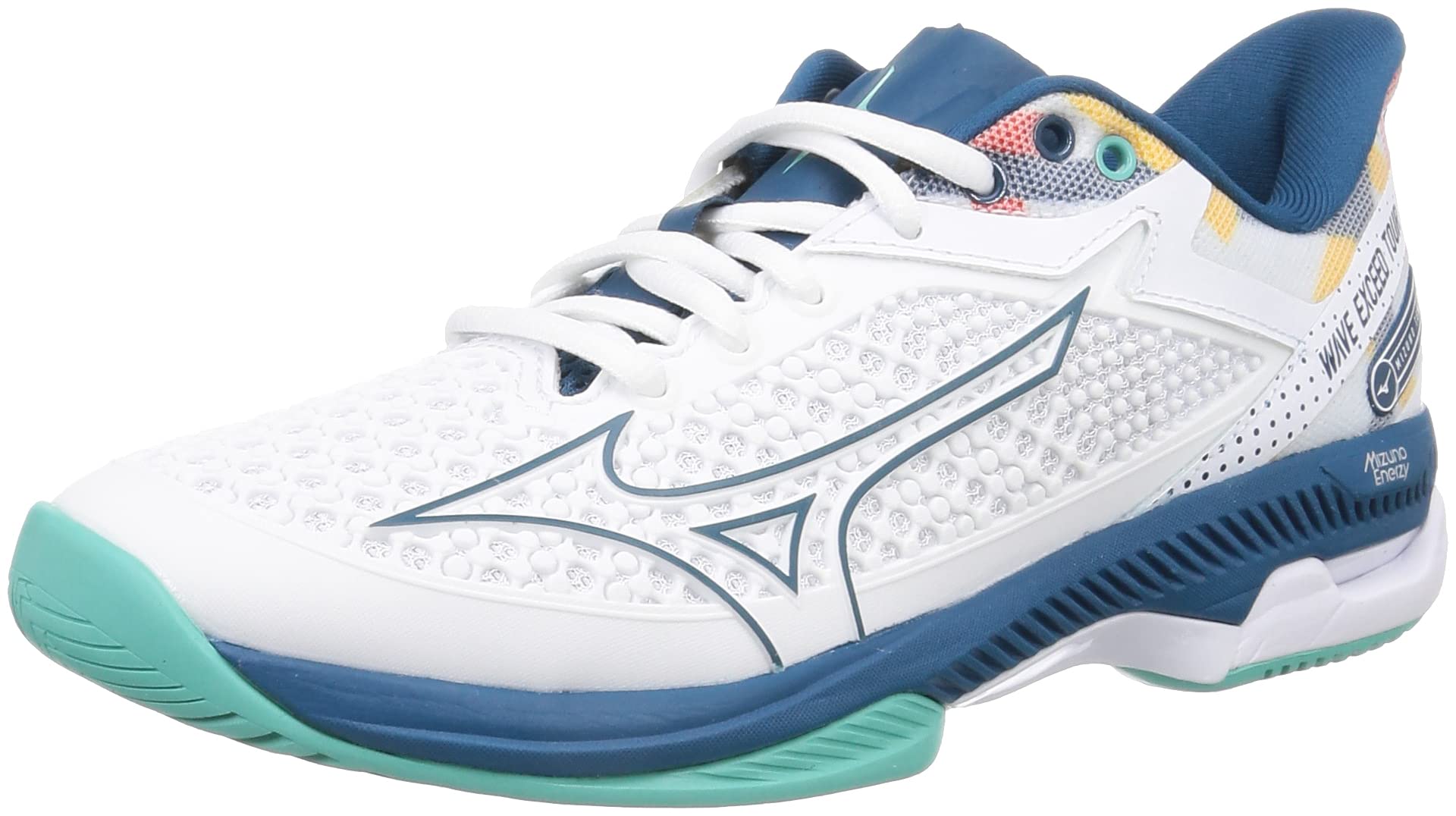 

Кроссовки для тенниса Wave Exceed TOUR 5 AC All Court Club Activities Lightweight Game Court Soft cm 2E [Mizuno] Белый/Сине-зеленый/Бирюзовый 22.5