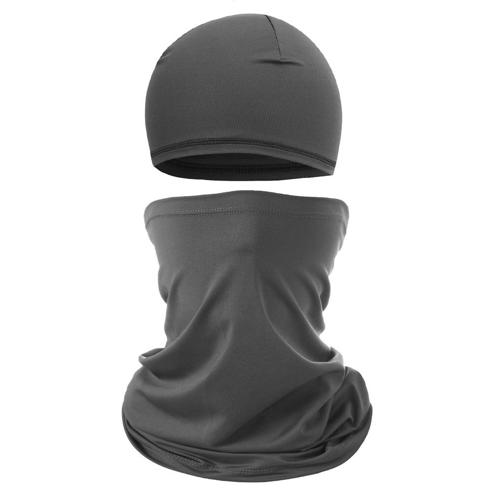 

Дышащая летняя защита от солнца велосипедная шапочка-череп и многофункциональная головная повязка из ледяного шелка One Size