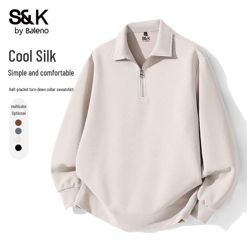 

Baleno Men s S&K Series Turn-Down Collar Anti-Wrinkle Pullover Sweatshirt 3XL