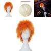 Bright Bleach Kurosaki Ichigo Wig Cosplay Hairpiece Adult Party Prop
