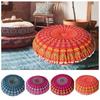 Böhmische Bodenkissenbezug Boho Bedruckter Kissenbezug Mandala Runder Kissenbezug Runder Kissen