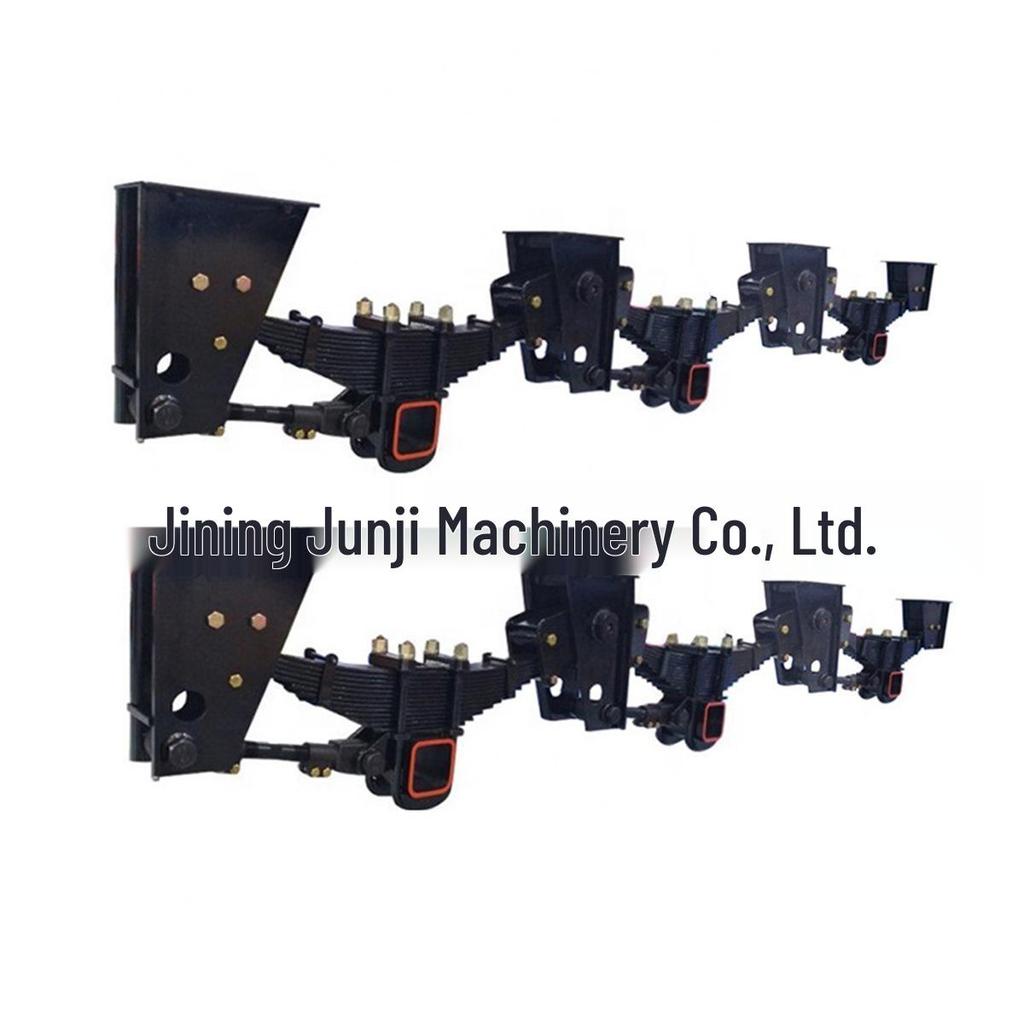 8mm Front Bracket with Base Plate & Wear-Resistant Block for German Semi-Trailer Suspension Shock Absorption Balance Bar Lower Suspension.