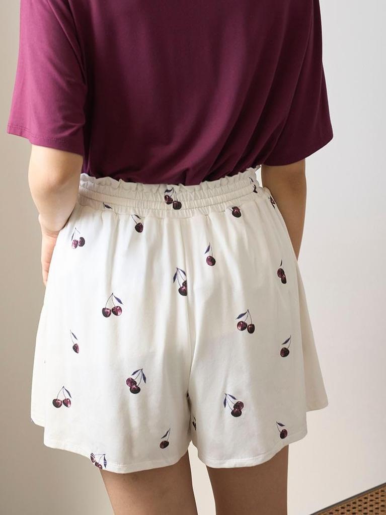 Gelato Pique Cherry Print Shorts PWCP254278 Women's