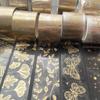 30mm * 3m Creative Laser Gold Waterproof Transparent Decorative Tape DIY Diary Phone Case Scrapbook Aesthetic Masking Tape
