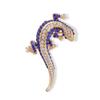 Lizard Diamond Brooch Metal Brooch Animal Rhinestone Brooch Clothing Accessories Fashion Pin