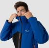 Jacket Salewa Ortles Tirolwool Responsive Stretch Hooded Jacket Men Blue Electric