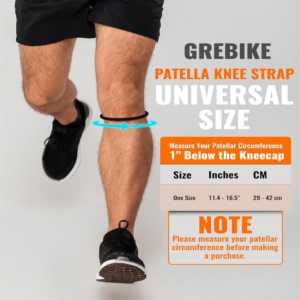 Patella Knee Bands Patellar Tendon Support Strap Patella Band Silicone Knee Brace Knee Bands for Men and Women