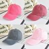 Waterwashed Denim Baseball Cap With Curved Brim For Casual Fashion Men Women