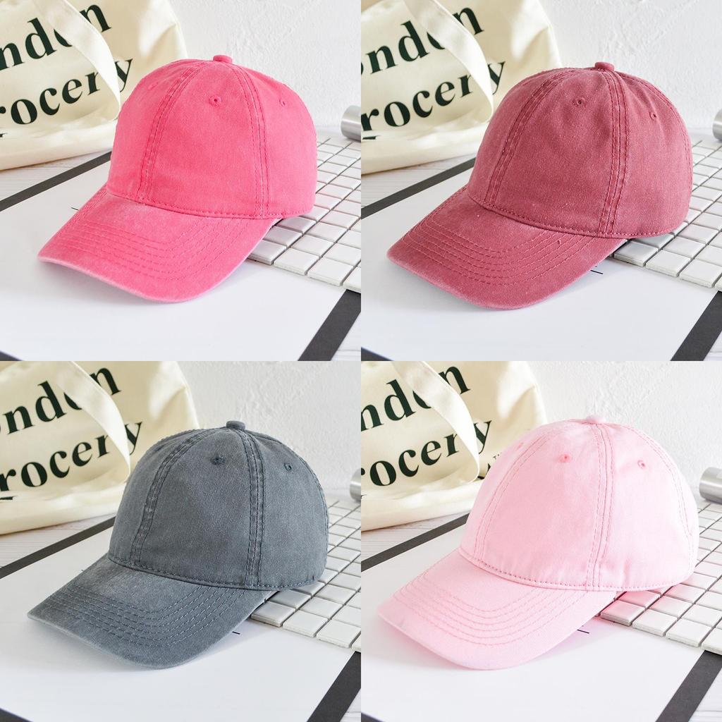 Waterwashed Denim Baseball Cap With Curved Brim For Casual Fashion Men Women