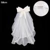 Accessories New Photo Veil Lace Edge Short Simple Wedding Veil With Comb Women's Tulle Bridal Veil