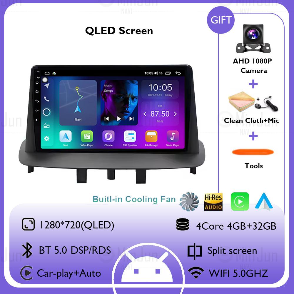 

Android 14 Carplay Auto для Renault Megane 3 2008 - 2014 GPS автомобильный радио навигатор мультимедиа видеоплеер DSP стерео 4G+WIFI