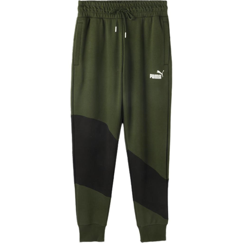 Puma Color Block Retro Sports Comfortable Casual Pants Men bottoms Army-Green 675667-31
