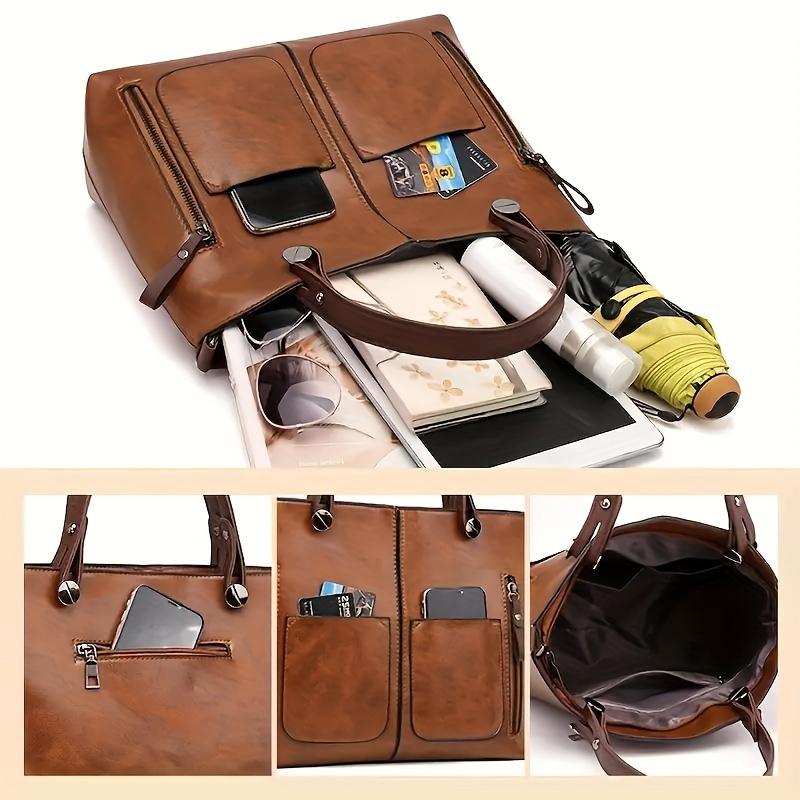 Women's Bag Fashion Classical Style Crossbody Handbag Retro PU Leather Shoulder and Purse Casual Bag Daily