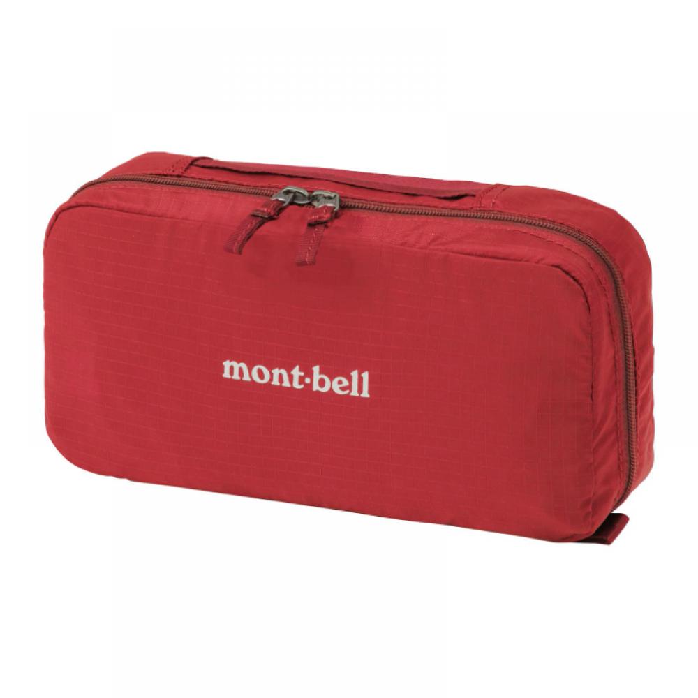 MONTBELL Portable Storage Sports Nylon Toiletry Bag Medium Unisex Couple Red