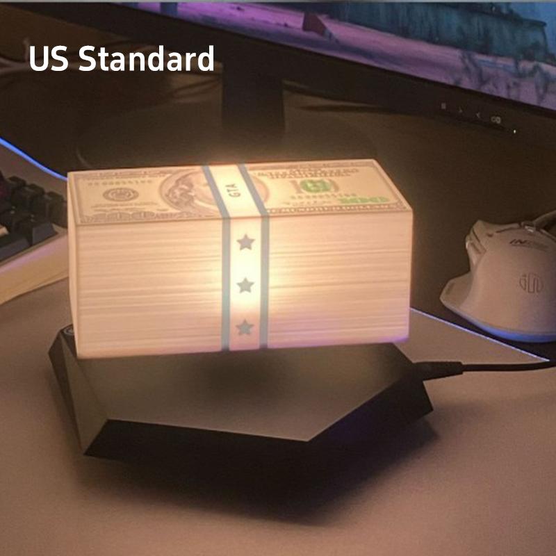 

Magnetic Levitation Dollar Luminous Ornaments Kids Adults Gifts Household Decoration Bedroom Technology Free-Spinning Floating Dollar