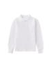 Polo con Fodera in Pile per Bambini - Uniforme Scolastica (Autunno inverno) - Strato Base Bianco a Maniche Lunghe per Bambini e Bambine della Scuola Primaria e Secondaria