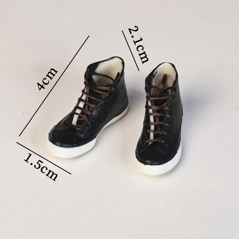 1 Pair Fashion Mini Lace Up Boots Replacement Ob22/Ob24 Doll' Leather Shoes For 1/6 Licca Dress Up Accessories