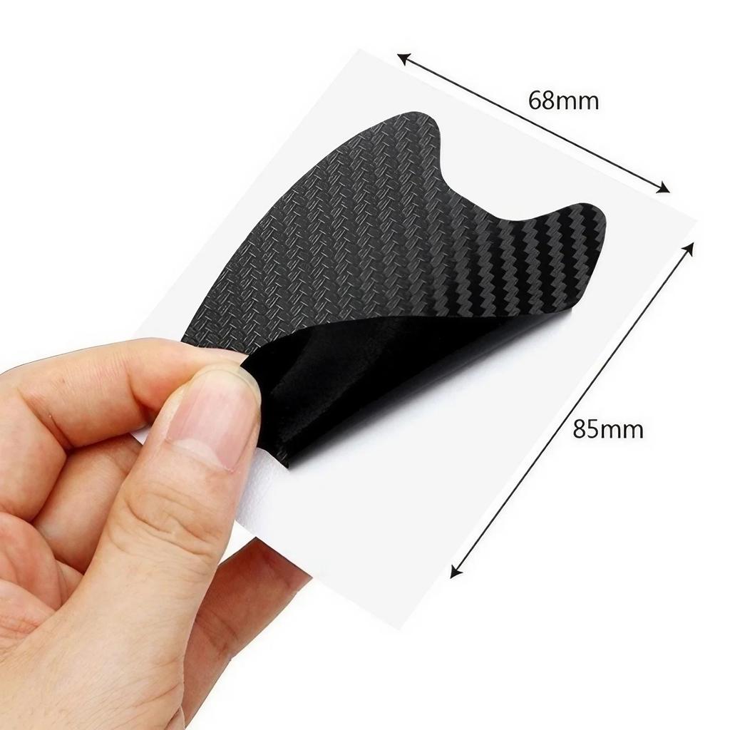 Universal Carbon Fiber Car Door Handle Protector Film Anti Scratch Vinyl Sticker for Auto Exterior Accessories