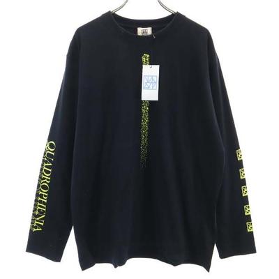 Vástago VAST222 18ss sin usar hecho en Japón Estampado en manga Sudadera de manga larga para hombre Usado