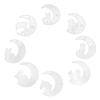 8Pcs Silicone Moon Mold Mirror DIY Epoxy Resin Casting Crystal Glue Fawn Cat Rabbit Dolphin