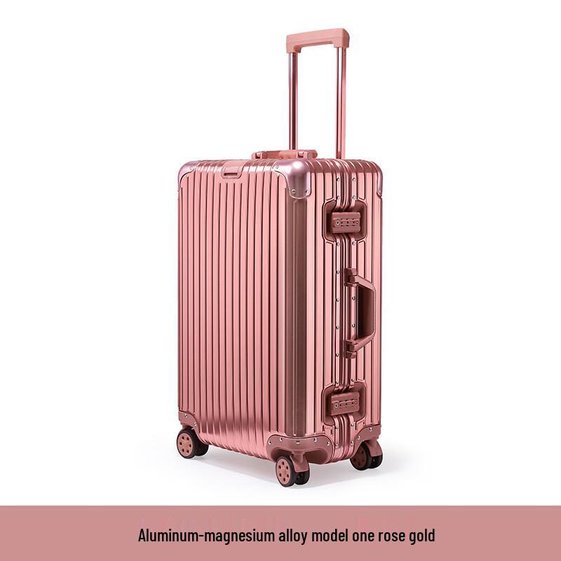 LONE WOLF All-Aluminum Alloy Business Travel Suitcase 26 inch