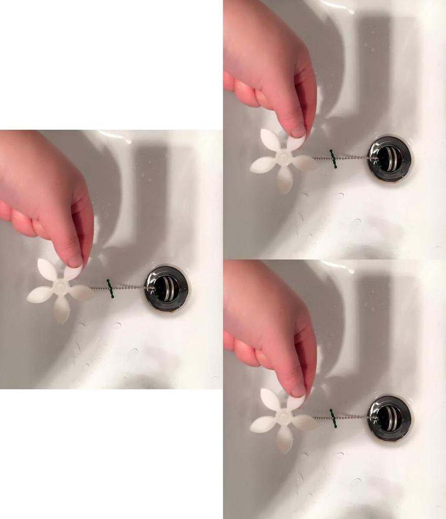 2 Stück lange Haarreinigerkette für Küchenspüle und Badabfluss mit modischem Design