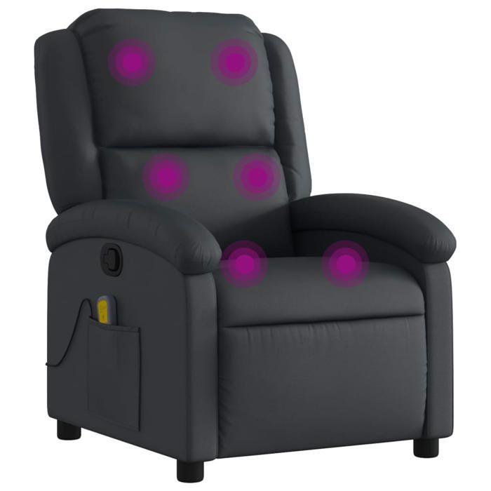 VidaXL Reclining Massage Armchair, Seat with Armrests, Relaxation Chair with Backrest, Living Room TV Armchair, 371793