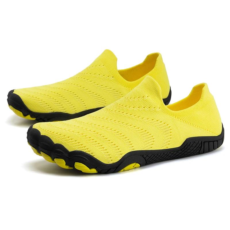 Rychleschnoucí plážové barefoot boty venku přímořské sporty tenisky potápění ponožky muži ženy protiskluzové plavání pantofle brodění