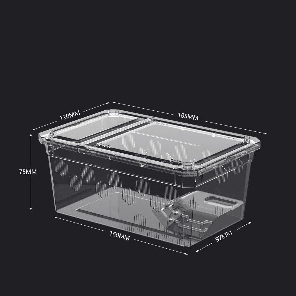 Breathable Reptile Breeding Box  For Lizards Geckos Snakes Spiders Scorpions Beetles Centipedes