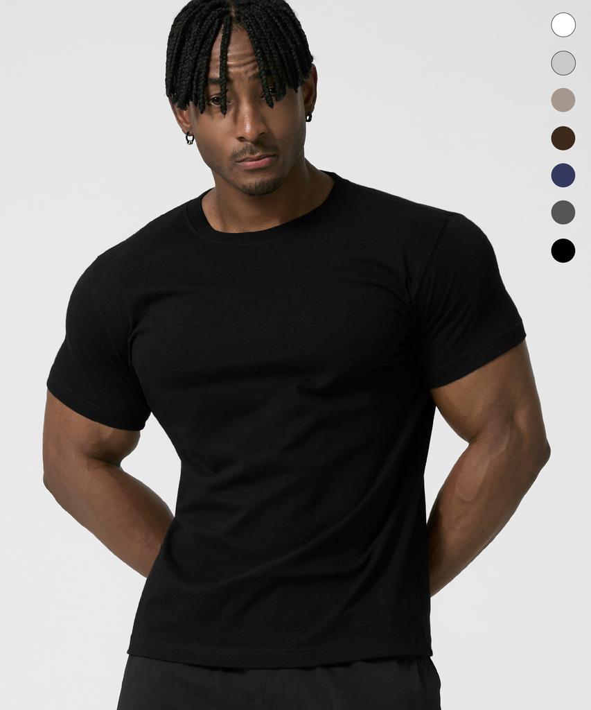 DRIX Pure Cotton Muscle Fit Half Sleeve_7Color (E Type)