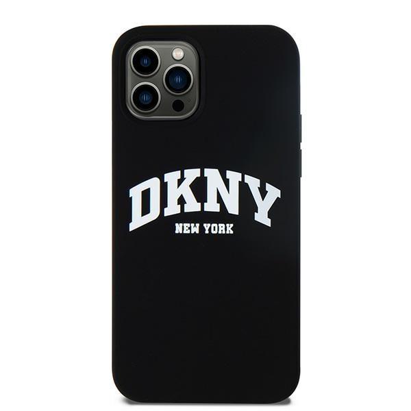 Dkny Dkhmp12Msnyach Iphone 12/12 Pro6.1 Czarny/Black Hardcase Liquid Silicone White Printed Logo Magsafe