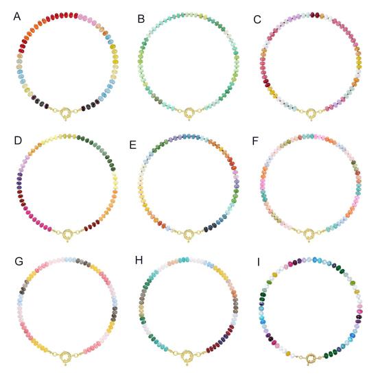 Stone Beads Necklace Colorful Beaded Choker Boho Summer Holiday Necklace for Women Daily Wear Party Beach Vacation Jewelry