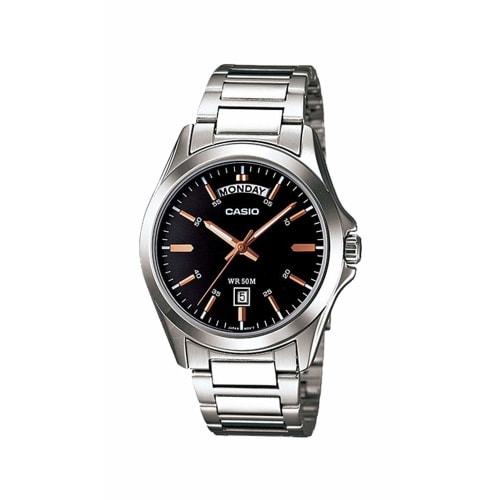 

Casio MTP1370D-1A2 Men s Black Dial Metal Fashion Analog Watch