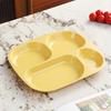 1PC Drop- Divided Plates, Microwave & Dishwasher Safe, Lightweight Plastic Picnic Plates Made of Healthy Materials