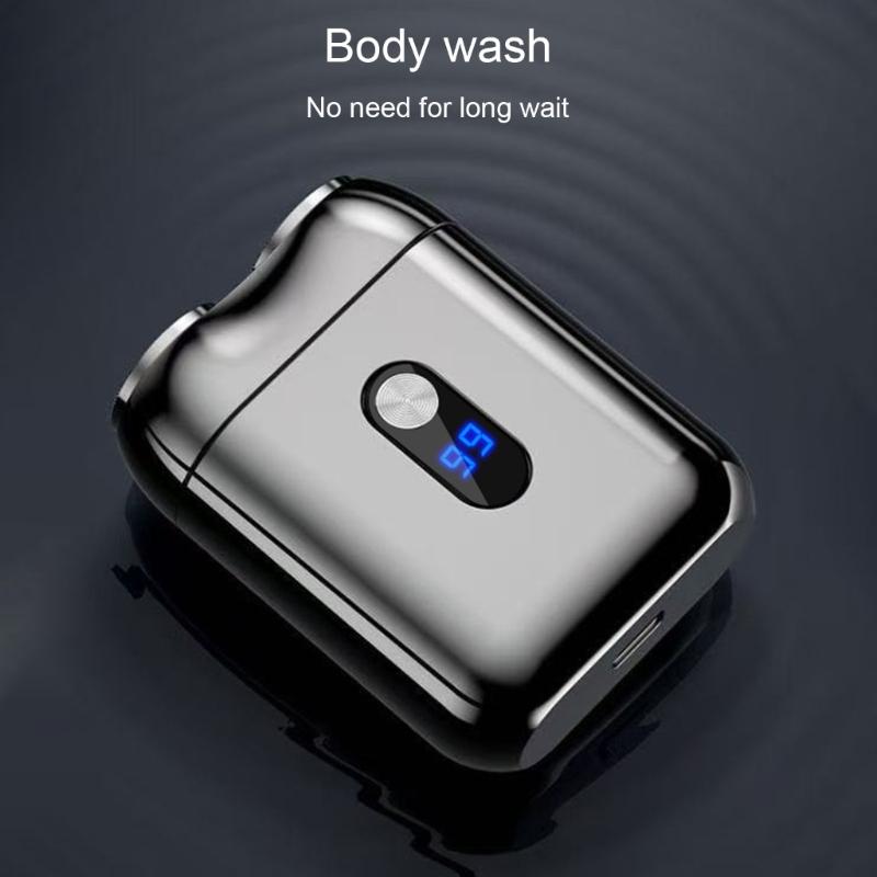 Double Blade Rechargeable Razors With Magnetic Attachment for Men Waterproof Electric Trimmer Beard Grooming Tool