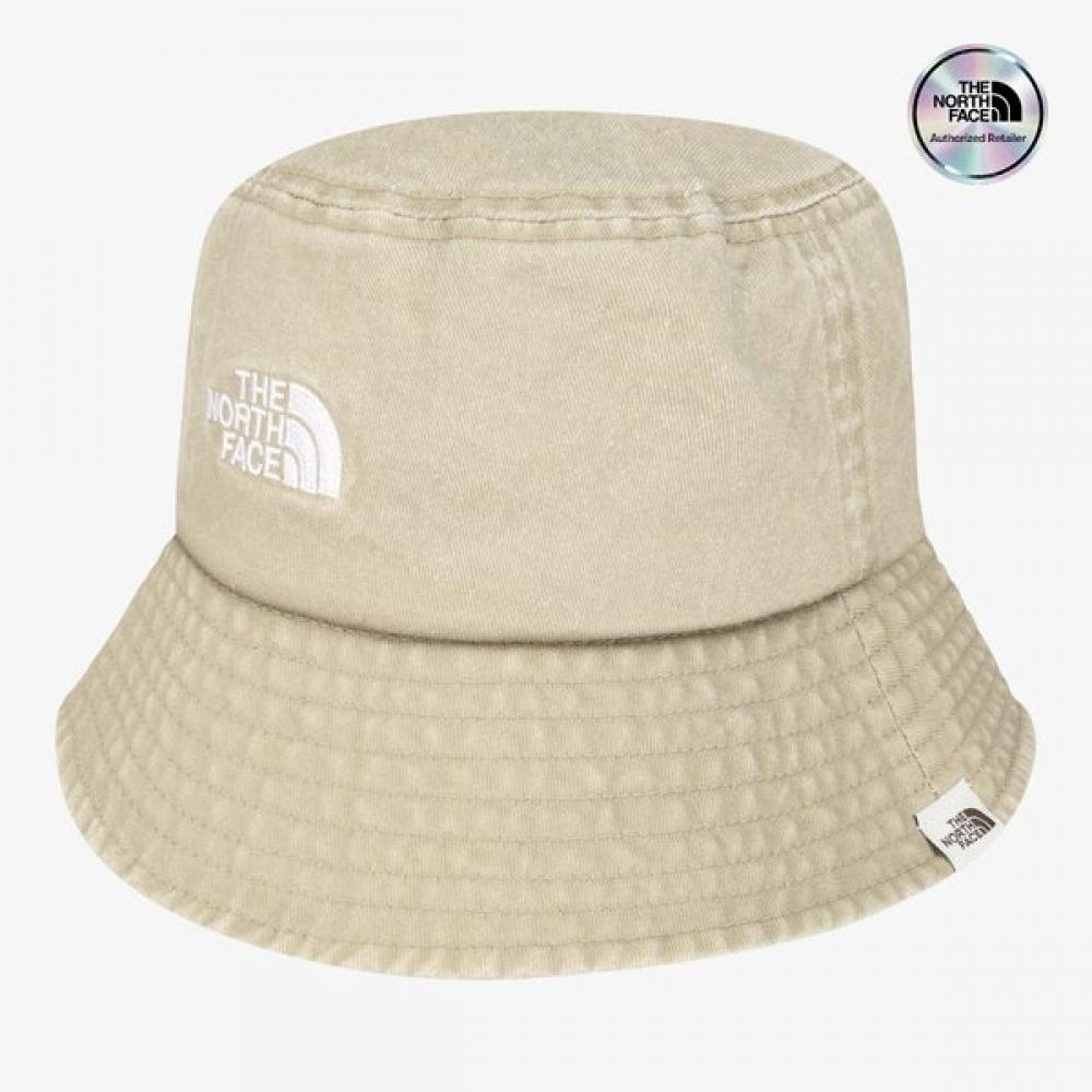 The North Face White Label Logo Bucket Hat Beige   Ne3hs00m BEIGE/M