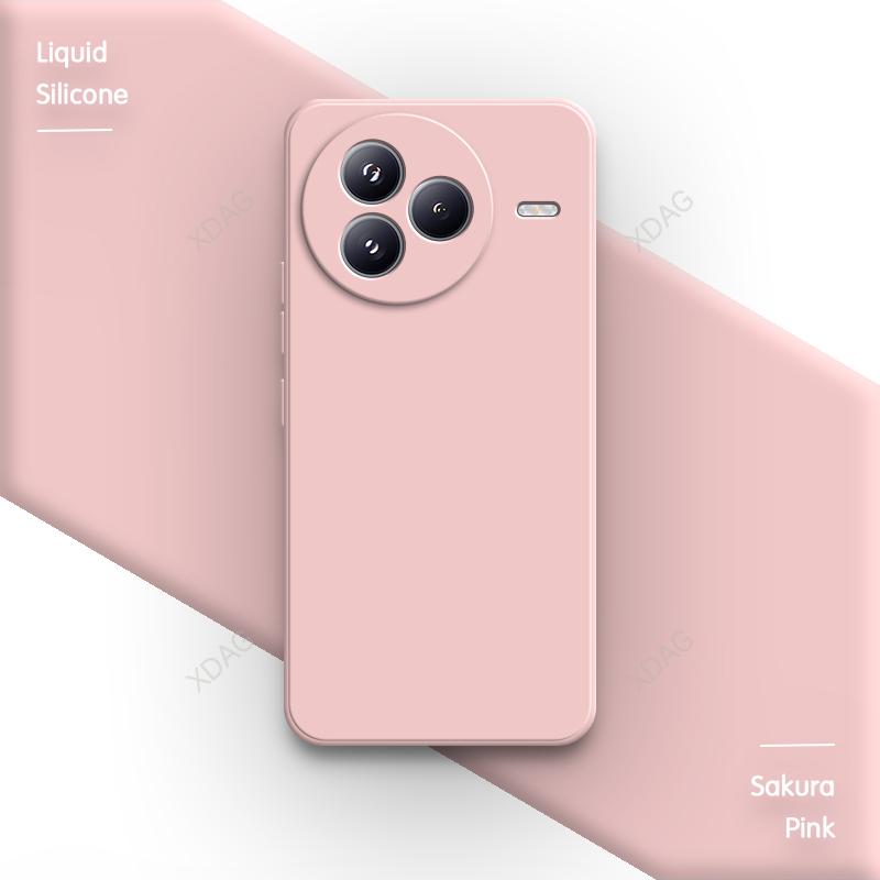 Simple Phone Case for Xiaomi Civi 5 Pro 5G Square Classic Shell Soft Original Internal Flocking Liquid Silicone Back Cover Funda