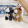 Cute Plush Kitten Keychain Bag Charm Adorable Cartoon Cat Doll Pendant Accessory