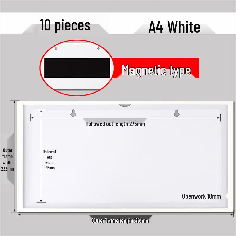 Magnetic PVC Card Holder Display Sleeve