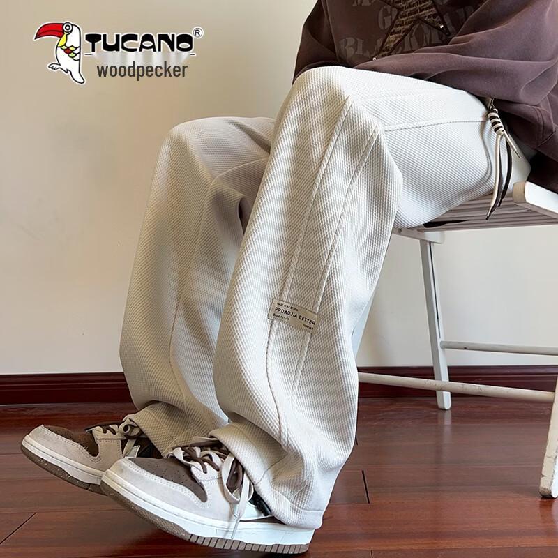 TUCANO Men s Drawstring Casual Straight-Leg Pants L