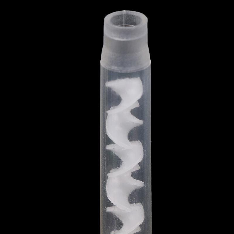 50/100 Pièces Matériaux Dentaires Odontologie Caoutchouc Silicone Tête de Mélange Transfératrice Embouts d'Impression Jetables Embouts de Mélange Tube de Mélange