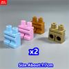 Ungiftig 8 Stück Moc Steine 17mm Hose Bewegliche Kurze Beine 970Cm00 Körperteil Tragen Modell Actionfigur Zusammenbauen Bausteine Spielzeug Geschenke