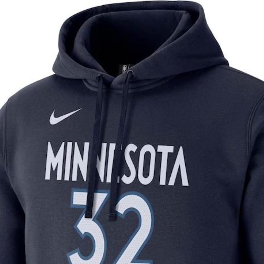 Nike Minnesota Karl-Anthony Towns Letter Print Fashion Comfortable Soft Hoodie Men Hoodies Navy-Blue AV0408-420