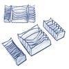 3PcsCelsiusSet Foldable Underwear Storage Box with Compartments Socks Bra   Drawers Divider