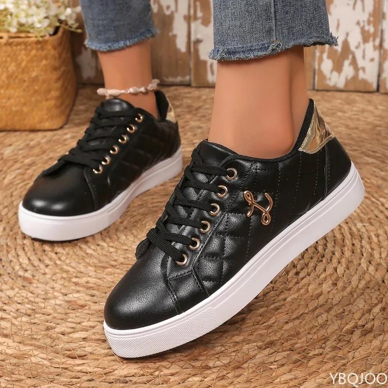 

Women s Spring Autumn New Flat Bottom Non Slip Round Head Sports Shoes Lightweight and Versatile Casual Sports Vulcanized Shoes 43