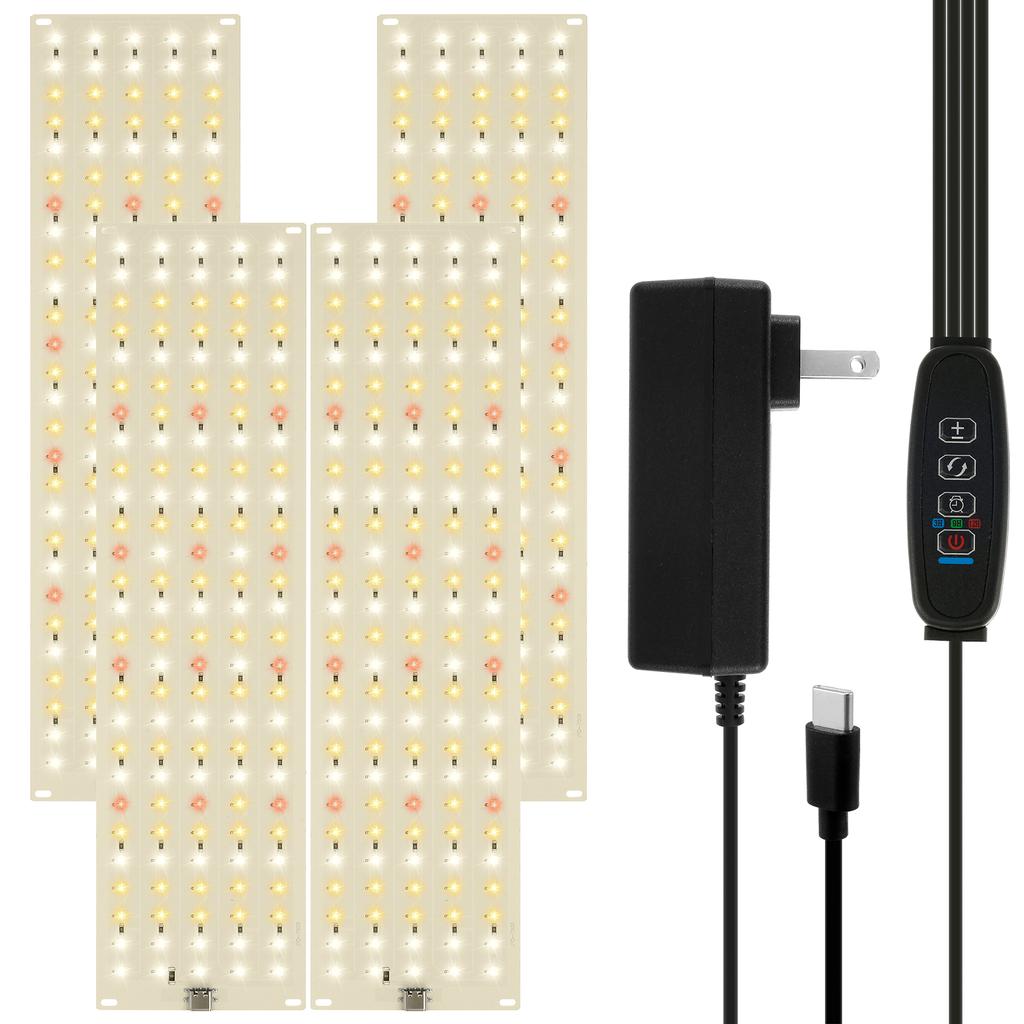 Grow Light Adjustable Brightness Full Spectrum Plant Grow Lamp Easy to Install Ultra-Thin Panel LED Grow Light for Cabinet Plant