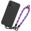 Bracelet Case for Xiaomi Redmi 9a, Black Shockproof Protection with Detachable Multicoloured Bracelet