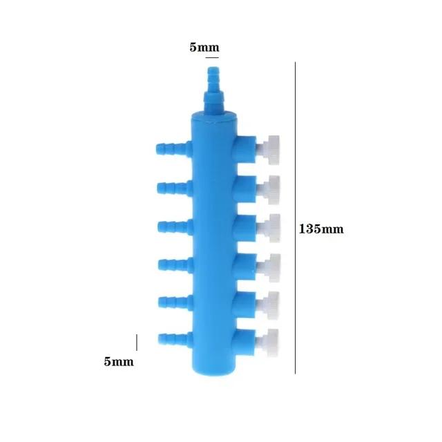 Aquarium Air Pump Hose Splitter Air Distributor Adjustable Tracheal Shunt Single Hole Oxygen Booster Pump Adapter Accessories