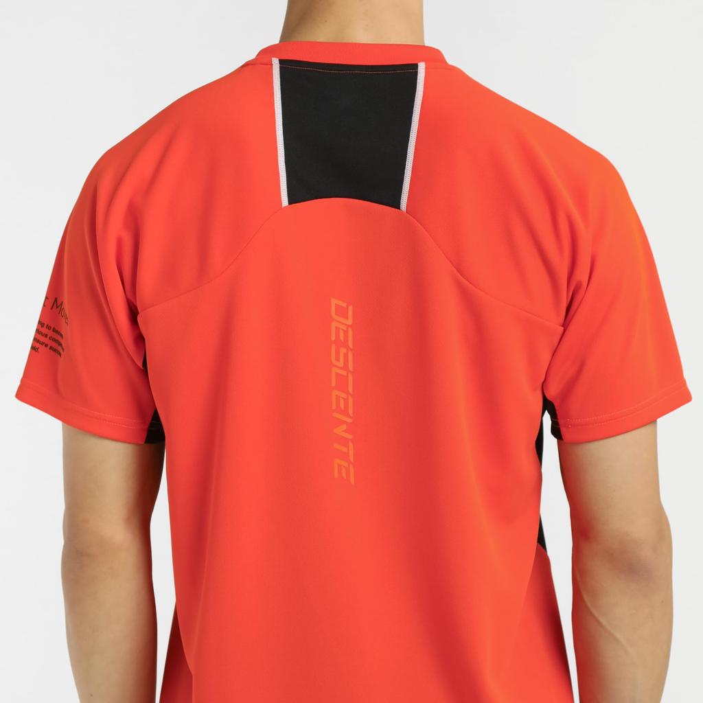 DESCENTE Short Sleeve Volleyball Easy to Move Raglan for Men and Club Activities OR00 Shirt, Moisture-Wicking, Quick-Drying, Breathable, in, Sleeves,